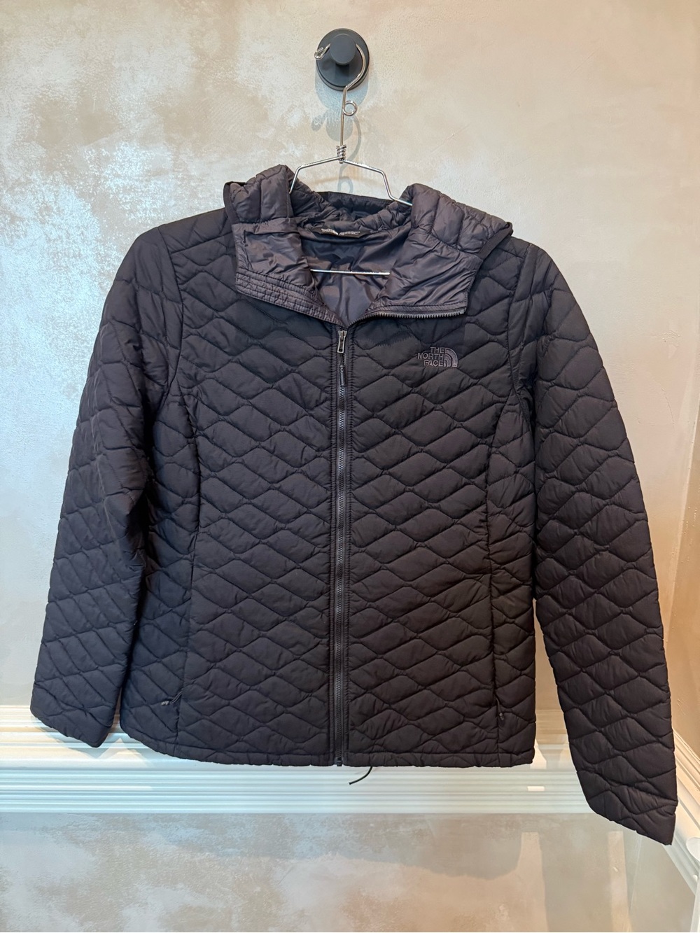 The North Face Black Quilted Hooded Puffer Jacket